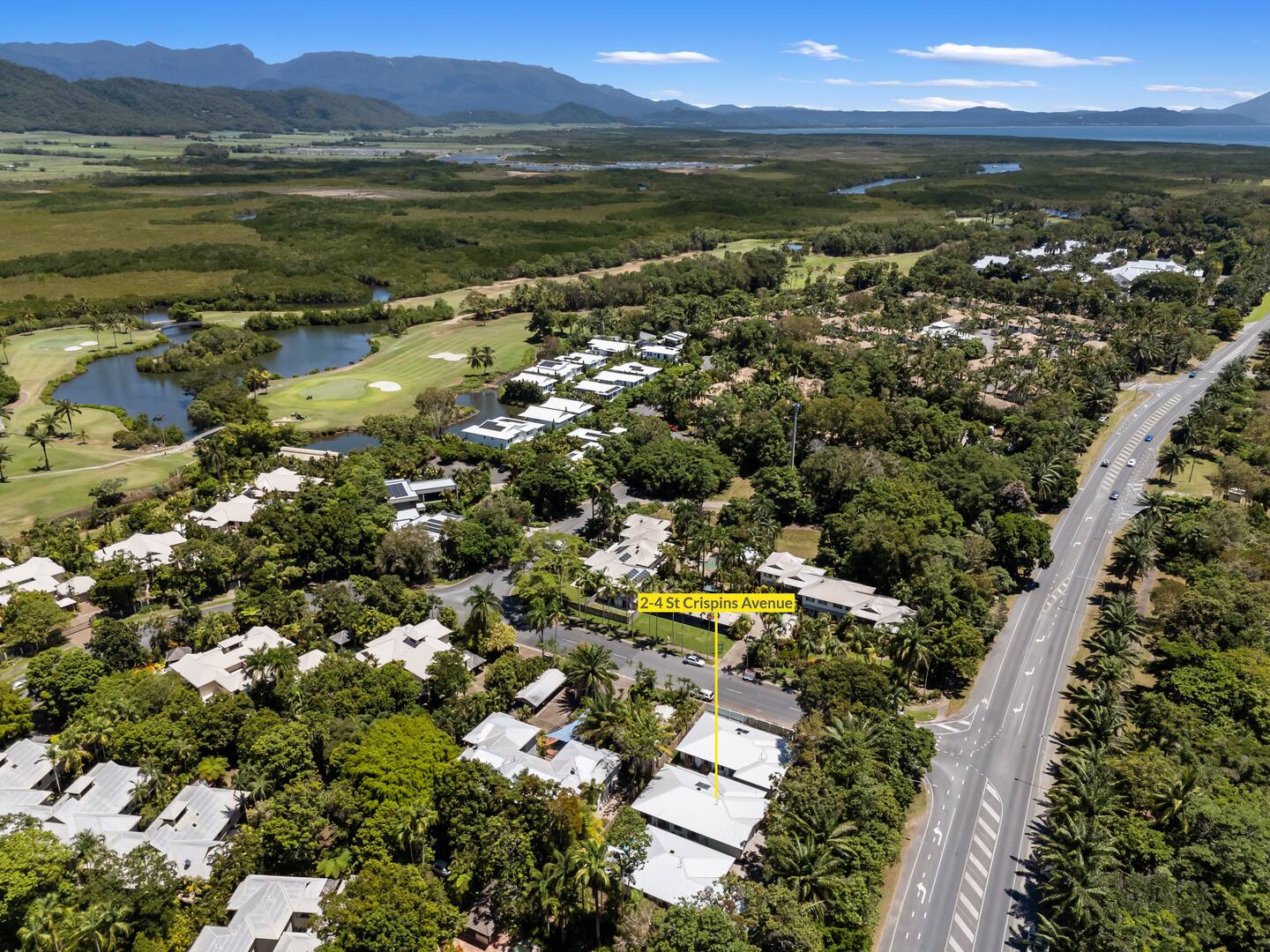 Executive Retreats Villa 1 St Crispins Location Aerial.