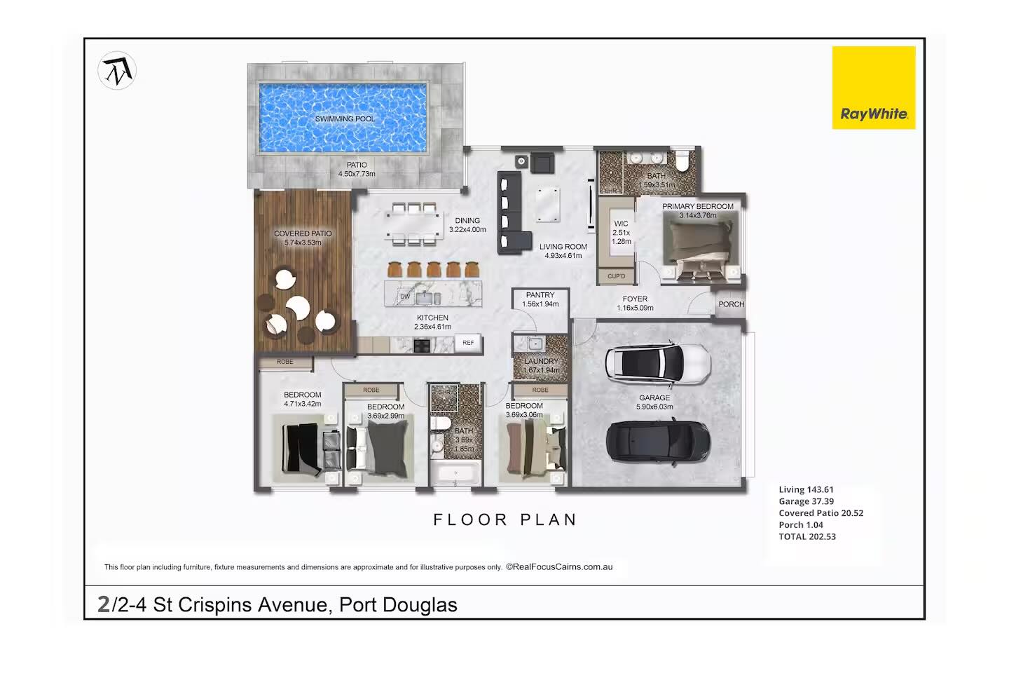 Executive Retreats Villa 2 St Crispins Aerial Floor Map.